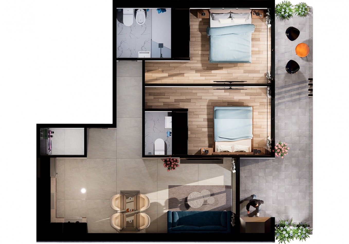 DEPARTAMENTO 3AMB CON TERRAZA PROPIA  A ESTRENAR "VILLA DEVOTO"